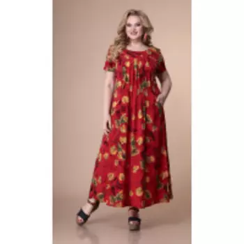 Платье Romanovich-1-1826/17 В цвете: Красный; Размеры: 56,58,60,50,52,54