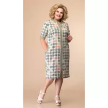 Платье Romanovich-1-2041 В цвете: Зеленый; Размеры: 56,50,52,48,54