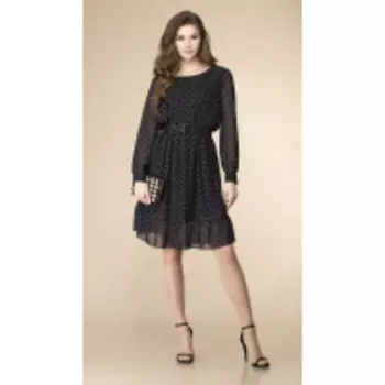 Платье Romanovich-1-2096 В цвете: Черный; Размеры: 50,46,48