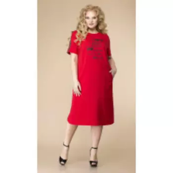 Платье Romanovich-1-2111 В цвете: Красный; Размеры: 56,58,54