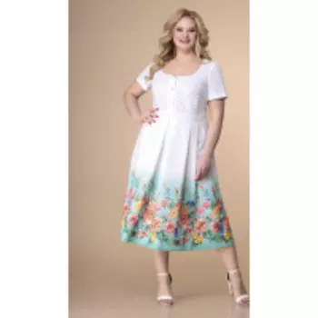 Платье Romanovich-1-2163 В цвете: Белый; Размеры: 50,52,54