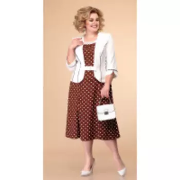 Платье Romanovich-1-886 В цвете: Коричневый; Размеры: 58,60,62