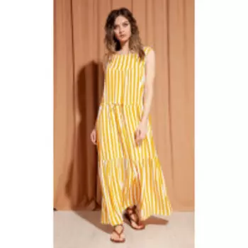 Платье S_ette-5016 В цвете: Желтый; Размеры: 50,52,46,48,44,42