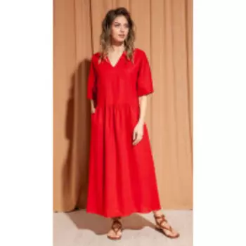 Платье S_ette-5024 В цвете: Красный; Размеры: 50,52,46,48,44,42