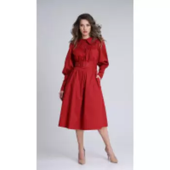 Платье Sandyna-13924/1 В цвете: Красный; Размеры: 50,52,46,48,54,44