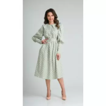 Платье Sandyna-13924/3 В цвете: Зеленый; Размеры: 50,52,46,48,54,44