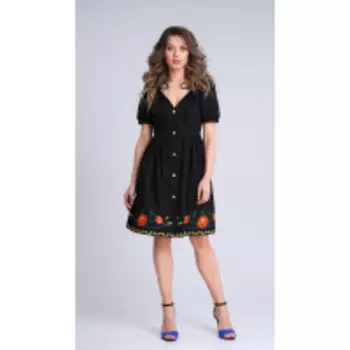 Платье Sandyna-13937 В цвете: Черный; Размеры: 50,52,46,48,54,44