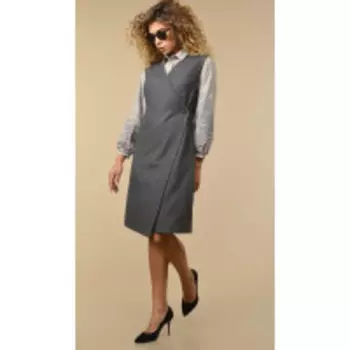 Платье Сч@стье-7135б В цвете: Серый; Размеры: 56,58