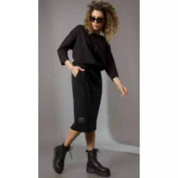 Платье Сч@стье-7169 В цвете: Черный; Размеры: 50,52,46,48,54,44,42