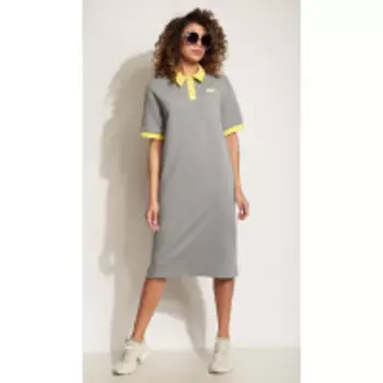 Платье Сч@стье-7197 В цвете: Серый; Размеры: 56,58,50,52,46,48,54,44,42