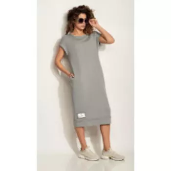 Платье Сч@стье-7202 В цвете: Серый; Размеры: 56,58,50,52,46,48,54,44,42
