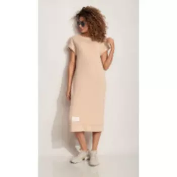 Платье Сч@стье-7211 В цвете: Бежевый; Размеры: 56,58,50,52,46,48,54,44,42