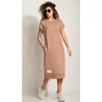 Платье Сч@стье-7212 В цвете: Коричневый; Размеры: 56,58,50,52,46,48,54,44,42