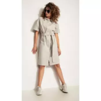 Платье Сч@стье-7216-8 В цвете: Серый; Размеры: 56,58,50,52,46,48,54,44,42