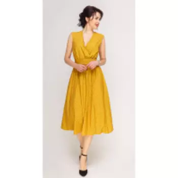 Платье Swallow-179 В цвете: Желтый; Размеры: 50,46,48