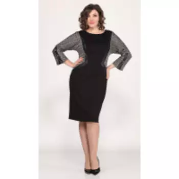 Платье Swallow-2001/4 В цвете: Черный; Размеры: 56,58,52,54