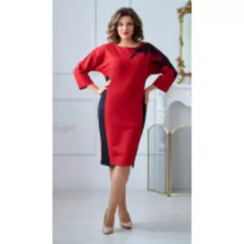 Платье Swallow-2009/1 В цвете: Красный; Размеры: 56,58,50,52,54