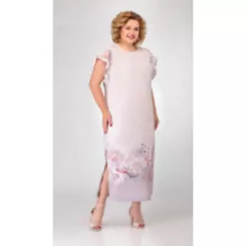 Платье Swallow-264 В цвете: Розовый; Размеры: 56,52,54