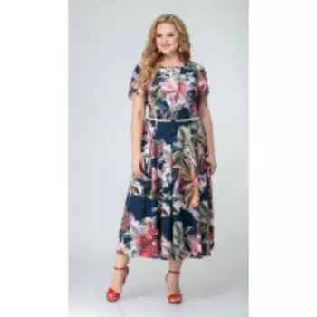 Платье Swallow-359 В цвете: Разноцветный; Размеры: 56,58,60,62,64,66,68,52,54,70