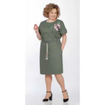 Платье Теллура-Л-1489 В цвете: Зеленый; Размеры: 56,52,54