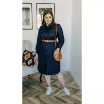 Платье Temper-356 В цвете: Синий; Размеры: 56,54