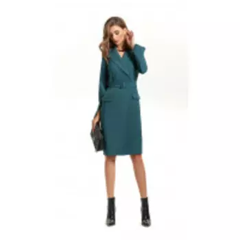 Платье TEZA-1426 В цвете: Зеленый; Размеры: 50,52,46,48,44,42