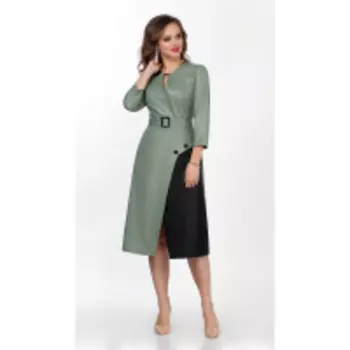Платье TEZA-2024/2 В цвете: Зеленый; Размеры: 56,58,60,50,52,46,48,54,44