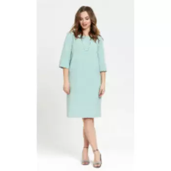 Платье TEZA-2378/1 В цвете: Зеленый; Размеры: 56,58,60,62,64,66,50,52,46,48,54,44