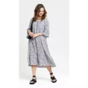 Платье TEZA-2398 В цвете: Серый; Размеры: 56,58,60,62,50,52,46,48,54