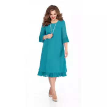 Платье TEZA-250/2 В цвете: Зеленый; Размеры: 56,58,60,62,64,66,50,52,46,48,54,44