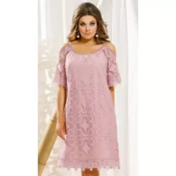 Платье Vittoria Queen-11453 В цвете: Розовый; Размеры: 56,58,60,50,52,54