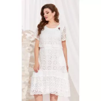 Платье Vittoria Queen-12233 -2 В цвете: Белый; Размеры: 56,58,60,50,52,54