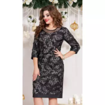 Платье Vittoria Queen-13193 В цвете: Черный; Размеры: 56,58,60,50,52,54