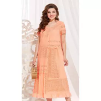 Платье Vittoria Queen-13873 В цвете: Оранжевый; Размеры: 56,58,60,50,52,54