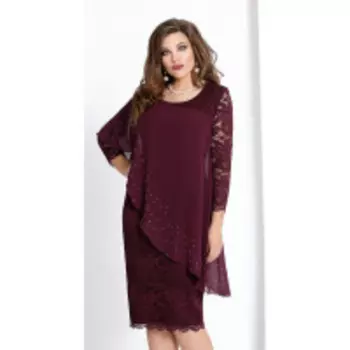 Платье Vittoria Queen-973/6 В цвете: Красный; Размеры: 56,58,60,62,54