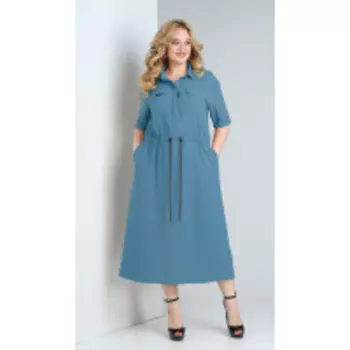 Платье Ксения стиль-1880/2 В цвете: Зеленый; Размеры: 56,50,46,48,54