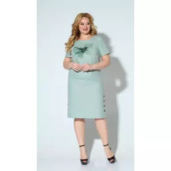 Платье Ксения стиль-1899 В цвете: Зеленый; Размеры: 50,52,54