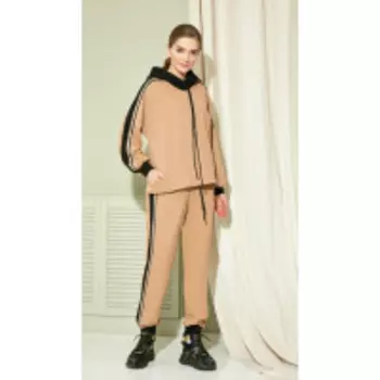 Спортивная одежда Gizart-7433 В цвете: Бежевый, Коричневый; Размеры: 50,46,48,44