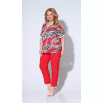 Ксения стиль-1887/1 В цвете: Красный; Размеры: 56,52,54