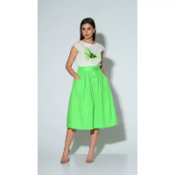 Ксения стиль-1893/1 В цвете: Белый, Зеленый; Размеры: 50,46,48