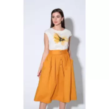 Ксения стиль-1893 В цвете: Белый, Желтый; Размеры: 50,46,48