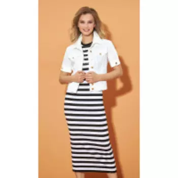 Жакет DiLiaFashion-0481 В цвете: Белый; Размеры: 50,52,46,48,44,42