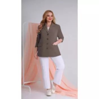 Жакет Ивелта плюс-904/1 В цвете: Коричневый; Размеры: 58,62,66