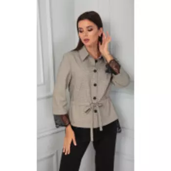 Жакет Sandyna-13874 В цвете: Бежевый; Размеры: 56,50,52,46,48,54