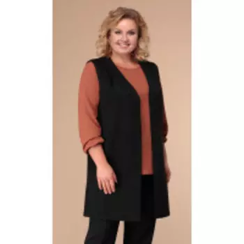 Жилет Линия-Л-А-1739 В цвете: Черный; Размеры: 56,54