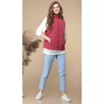 Жилет Линия-Л-А-1863 В цвете: Красный; Размеры: 50,46,48