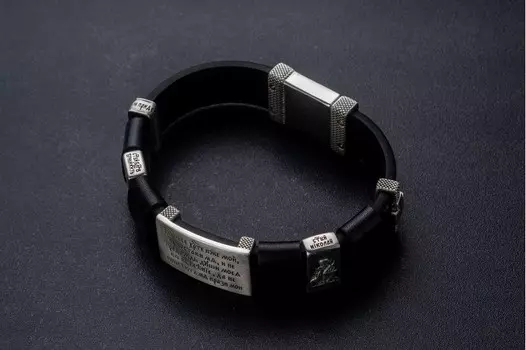 Браслет мужской "Защита" с образами святых и с молитвами