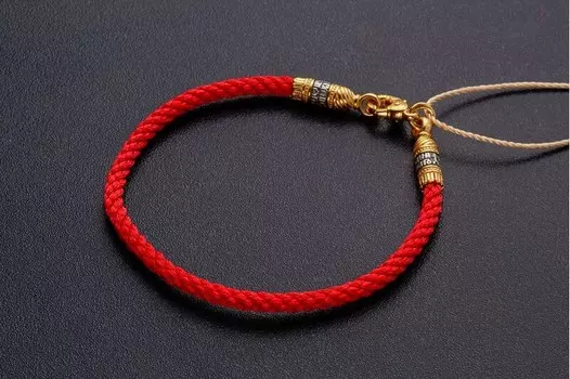 Браслет текстильный. 3 мм