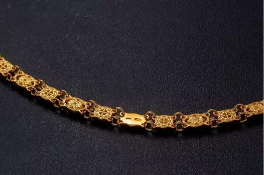 Цепь "Византийская" с позолотой