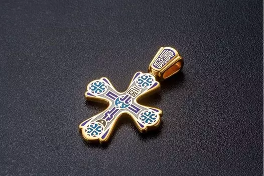 Голгофа. Чудись Божию Чудному Чуду.Крест нательный